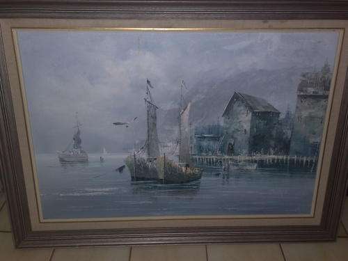VERY EXPENSIVE ORIGINAL THOMAS PELL PAINTING!!! VALUE R21 000 - R25 000!!! R1, NO RESERVE!!!