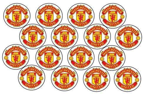 Manchester United Edible Picture Cupcake Toppers