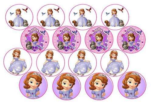 Sofia the First Picture Cupcake Toppers