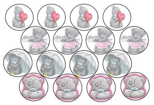 Tatty Teddy Edible Picture Cupcake Toppers