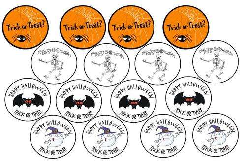 Halloween Picture Cupcake Toppers