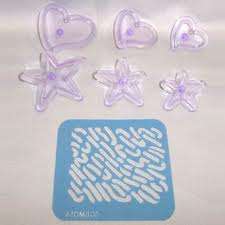 Hearts and Stars cutters - Fondant , gumpaste and plastic icing cutters