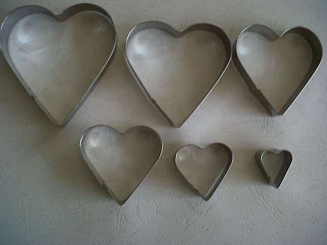 Heart Biscuit Cutters - Cake Decorating Equipment