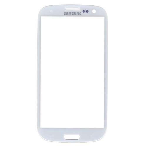 Samsung S3 Glass Replacement -  White + FREE screenguard