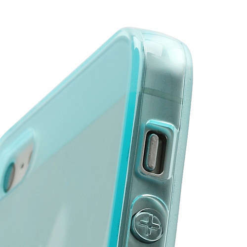 For Iphone 5 / 5s - Hard case with stand - TURQUOISE