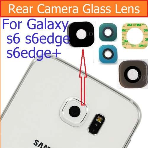 Rear Camera Lens Glass + Adhesive for Samsung Galaxy S6(G920) /S6 Edg(G925)/S6 Edge+(G928)