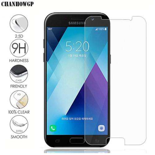 Samsung Galaxy A3 (2017)/A320 LCD (gold) with Tempered Glass LCD Protector