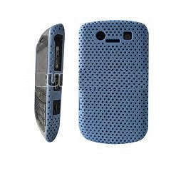 Mesh Hard Back Case for Blackberry 8900 - blue - Clearance