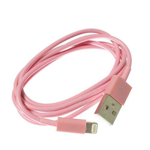 Pink USB Cable For iPhone 5 5S 5C iPod Touch5 New iPad 4 mini