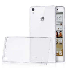 Ultra Thin TPU Silicon Case (Clear) for Huawei Ascend P7