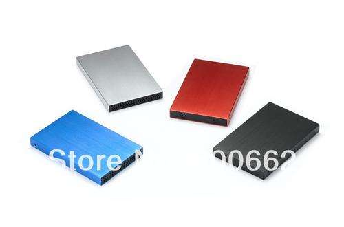 Metal-USB-2.5-HDD-Hard-Drive-Disk-External-Enclosure SATA-Case-Box-- red/blue/silver/black