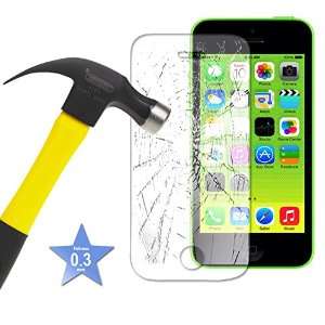 Apple iPhone 5 - Tempered Glass LCD Screen Protector Guard (Tempered Glass Protector)