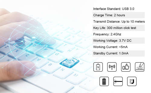Apple iPad Cover with Bluetooth Keyboard For iPad 10.2 2019