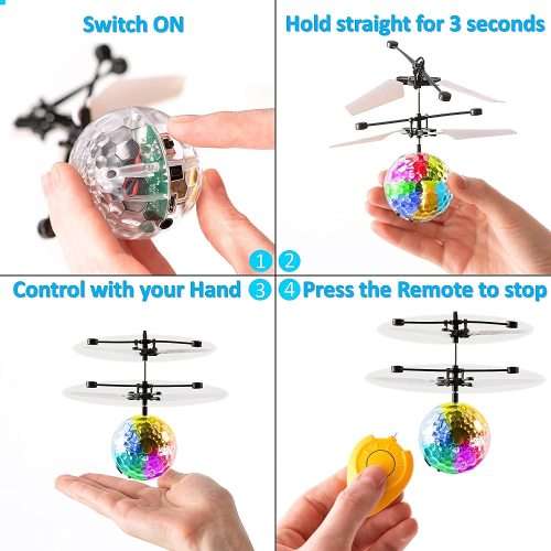 Quadcopter Hand Controlled Drone Flying Toys For Kids Mini UFO Drone Toy Kids Light Toys