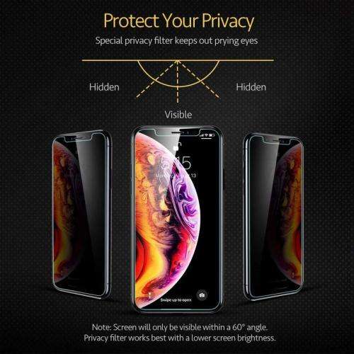 Anti Spy Privacy Screen Guard Protector  for Iphone XR