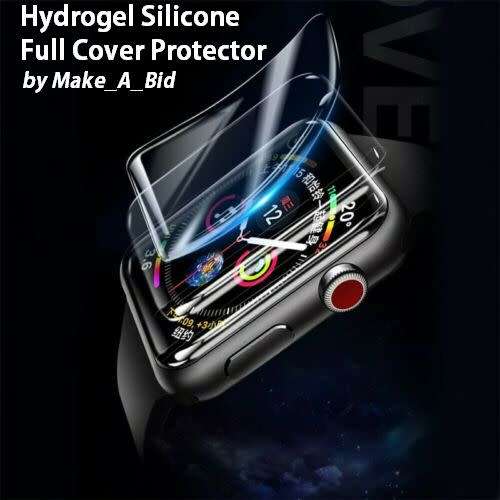2 x Apple iWatch Soft Hydrogel Silicone Full Cover Screen Protectors FOR ALL MODELS