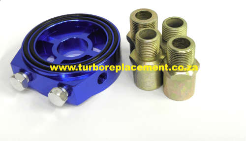 Universal Car Aluminium Oil Filter Sandwich Adapter Kit