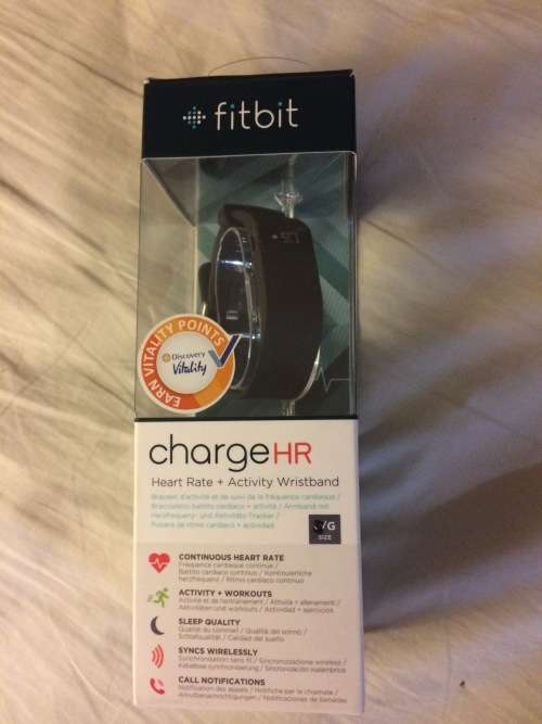 Fitbit Charge Hr Black, Small