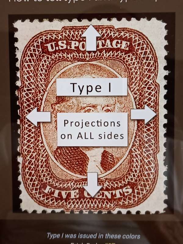 USA-Scott #29-1857/61-5c-Brown-Type I  used. Price R495 (cv R7,400)