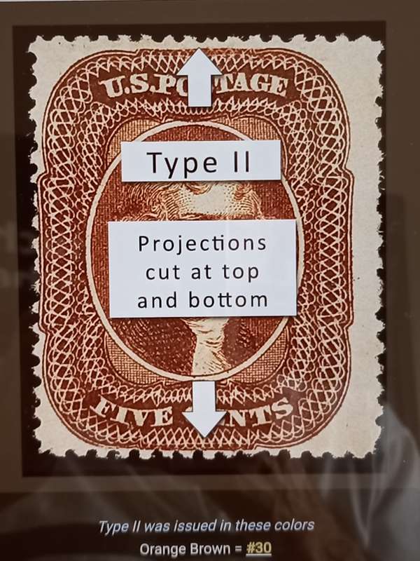 USA-Scott #29-1857/61-5c-Brown-Type I  used. Price R495 (cv R7,400)