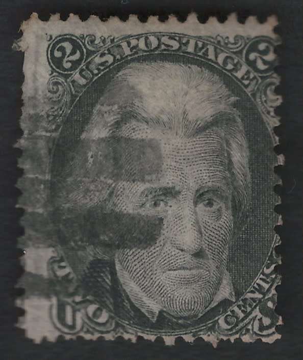 USA-Scott #73-1861/62-2c-Black  used. Price R80 (cv R1,100)