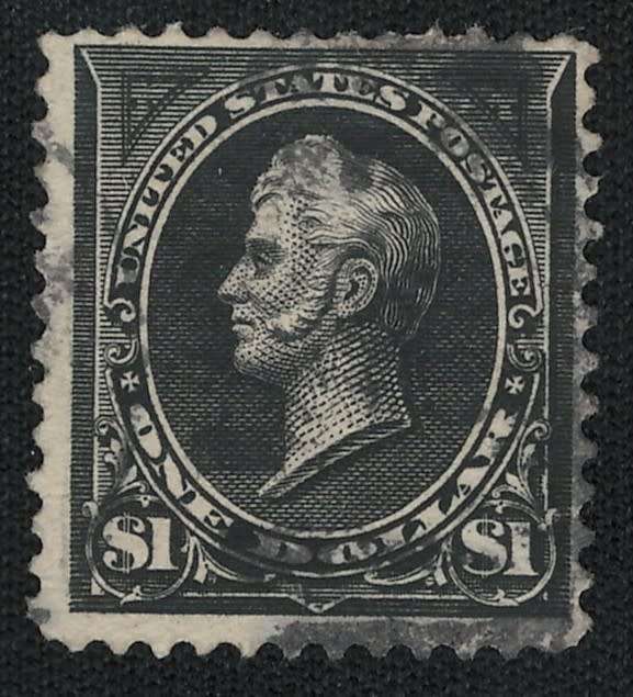 USA-Scott 1894 #261 (Type) I $1 Black used. Price R575 (cv R7,312)