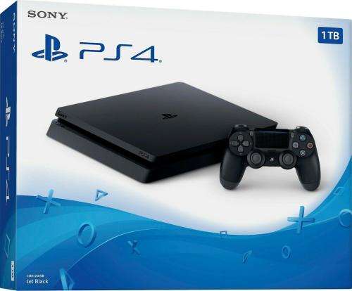 PLAYSTATION 4 SLIM 1TB JET BLACK - ALMOST MINT  - ALL ACCESSORIES INCLUDED - 3 MONTH WARRANTY