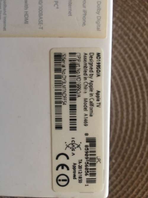 Apple TV A1469