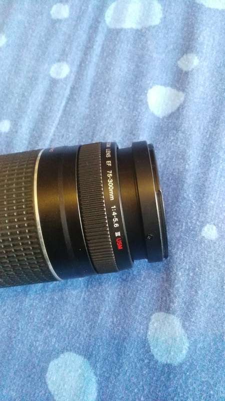 Canon 75-300mm 3.5-5.6 III USM Ultrasonic zoom lens worth R4600 new