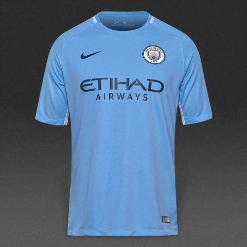 Manchester City 17/18 Home Men Soccer Jersey, Size L. New, Original