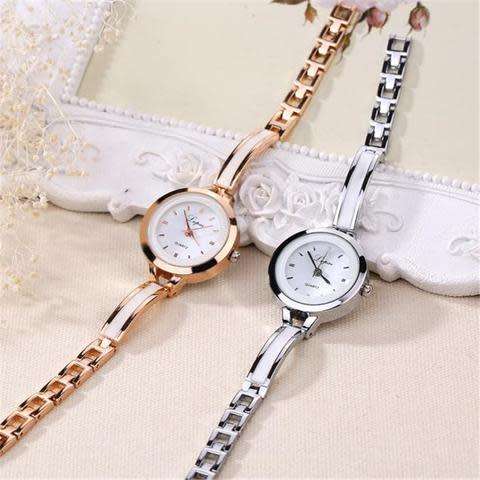 Ladies Beautiful Round Dial Rose Gold Bracelet Watch