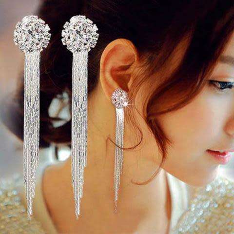 **Limited Stock** Temperament Crystal Tassel Earrings