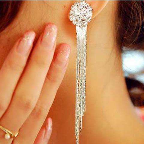 **Limited Stock** Temperament Crystal Tassel Earrings