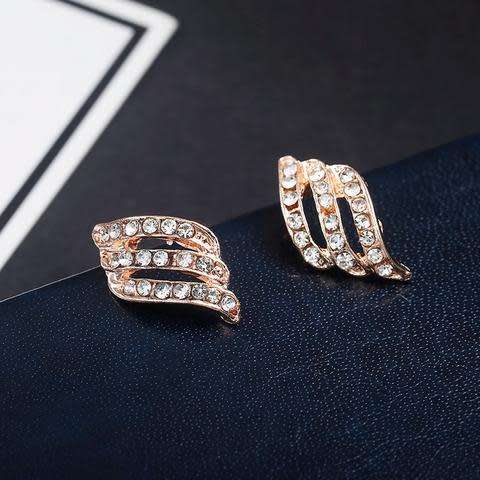 **Limited Stock**Stunning Korean Style Simple Crystal Stud Earrings
