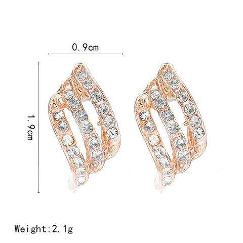 **Limited Stock**Stunning Korean Style Simple Crystal Stud Earrings