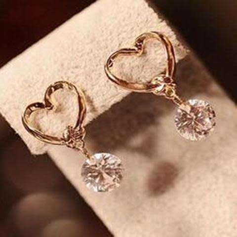 Cute Luxury Charm Drop Earrings Cubic Zirconia