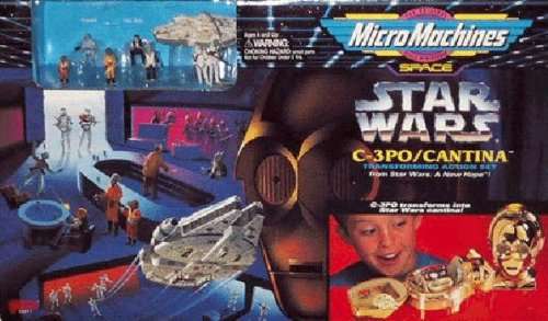 MICROMACHINES STAR WARS C-3PO/ CANTINA