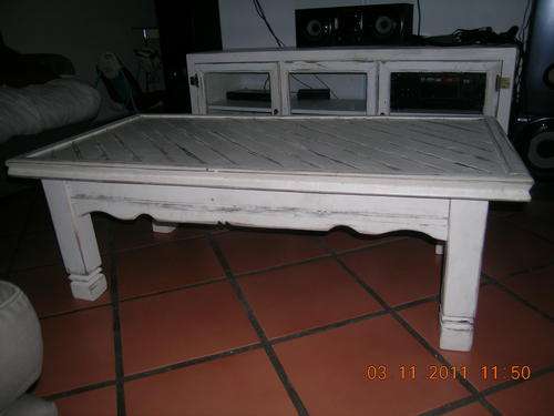 Solid Oregon pine coffee table