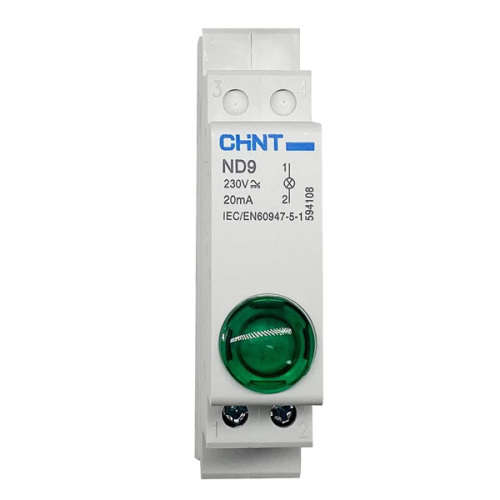 CHINT ND9 Green LED Indicator Light Pilot Light DIN Rail Mount Eskom / Inverter Status Light