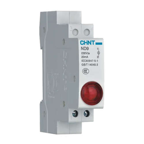 CHINT ND9 Red LED Indicator Light Pilot Light DIN Rail Mount Eskom / Inverter Status Light