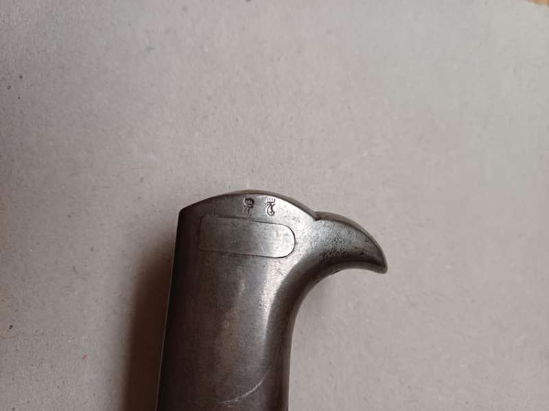 kS98 Bayonet with Leather Grips from the South West African Schutztruppe with Sawback blade