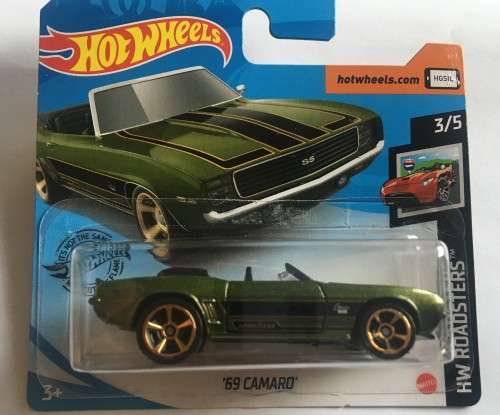 Hot Wheels , 69 Camaro , short card