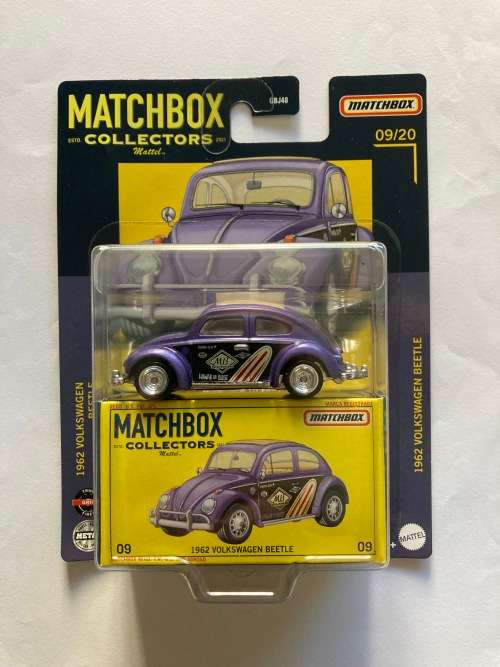 Matchbox , Collectors , 1962 Volkswagen Beetle , on card