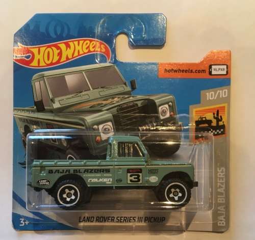 Hot Wheels , Land Rover Siries 3 Pickup , short card