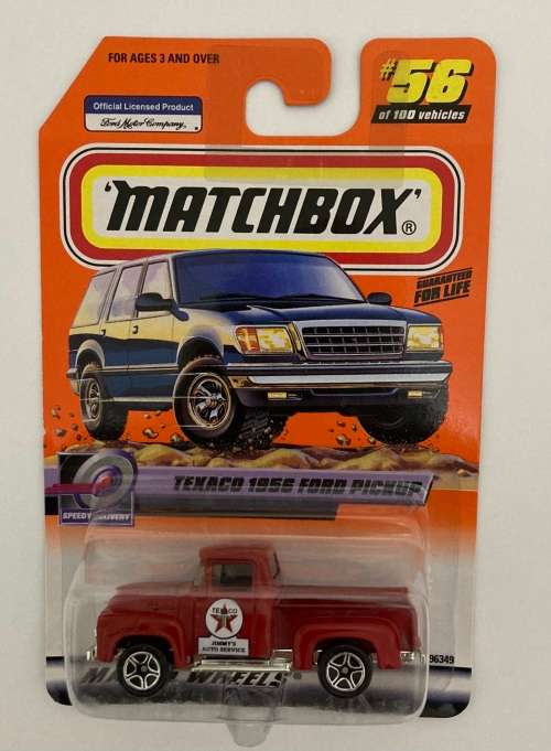 Matchbox , 1956 Ford Pickup , Texaco , 2000 card
