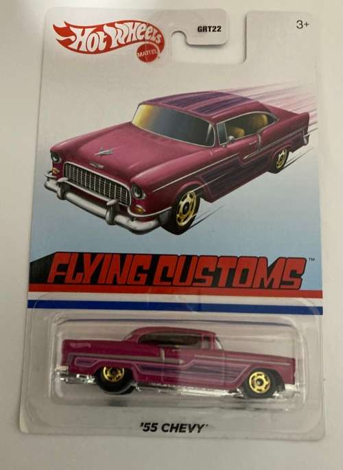 Hot Wheels , 55 Chevy , Flying Customs , Long card