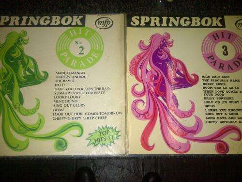 SPRINGBOK HIT PARADE COMBO VOL2 AND VOL3 LP