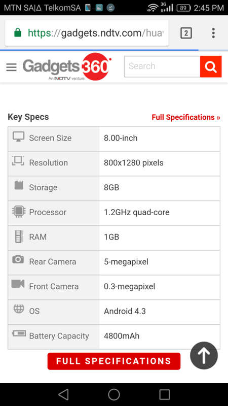 HUAWEI MEDIAPAD T1 8.0 LIKE BRAND NEW