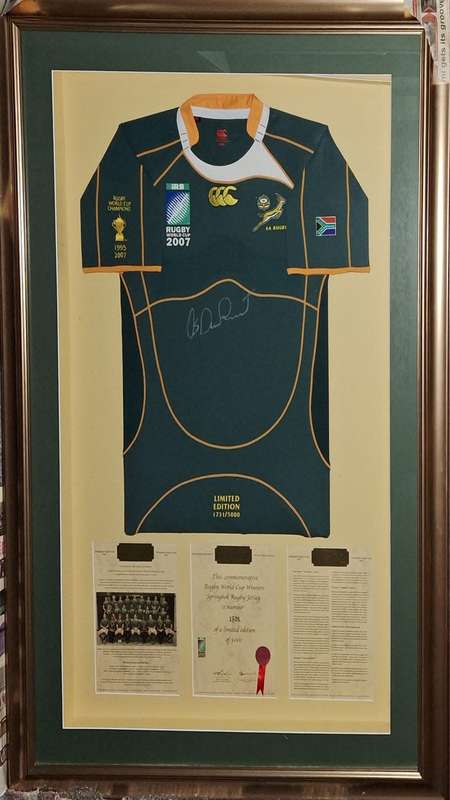 Os du Randt Signed World Cup Jersey