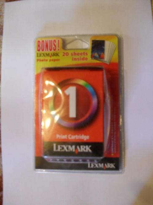 Lexmark 1 Colour 1 Bonus pack 20 Photo sheets inside